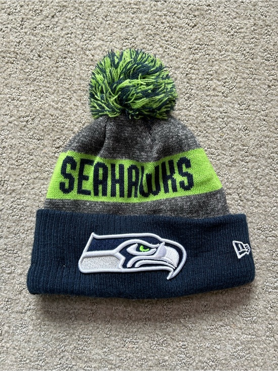 New Era Other - New Era SEATTLE SEAHAWKS Blue/Gray NFL FOOTBALL BEANIE Winter Cap Team Fan Hat